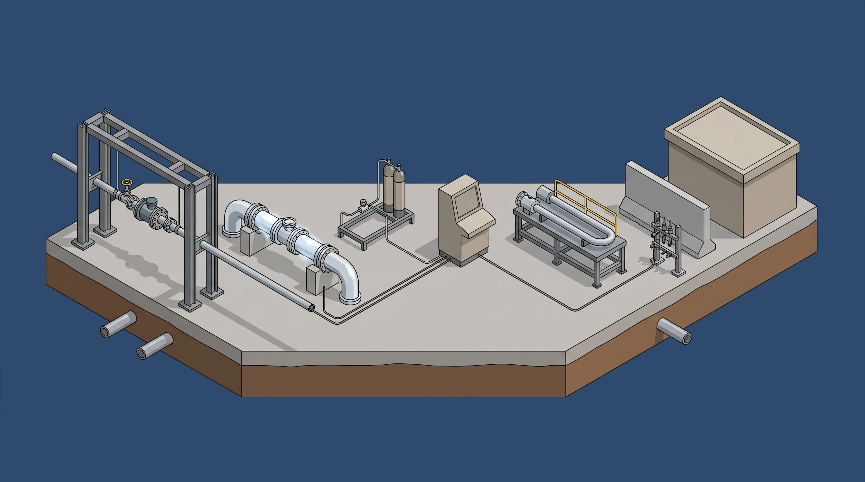 Fuel Systems & Calibration Stands — annotated application scene