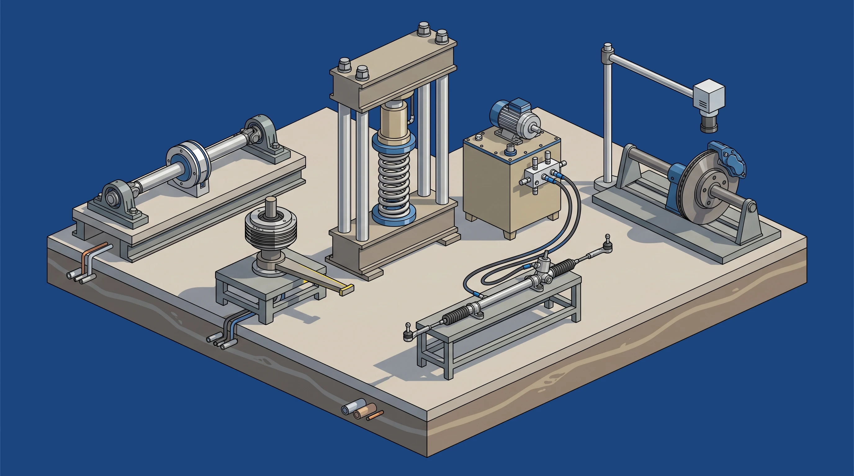 Component & Durability Rigs — annotated application scene