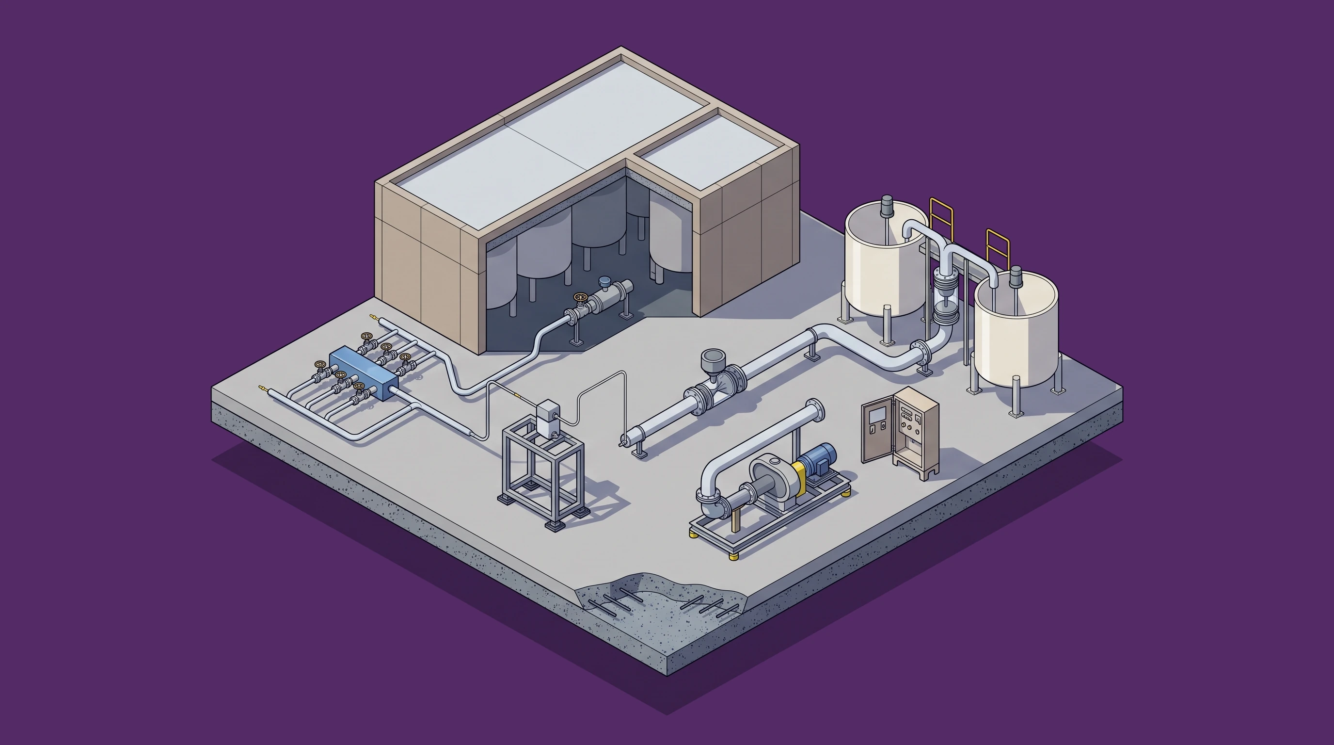 Blending & Batching — annotated application scene