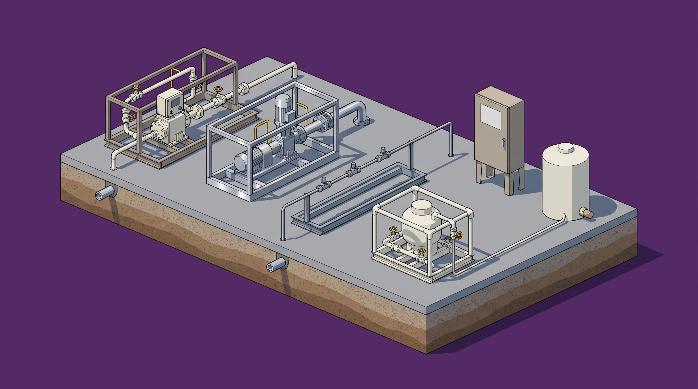 Chemical Injection & Dosing Skids — annotated application scene