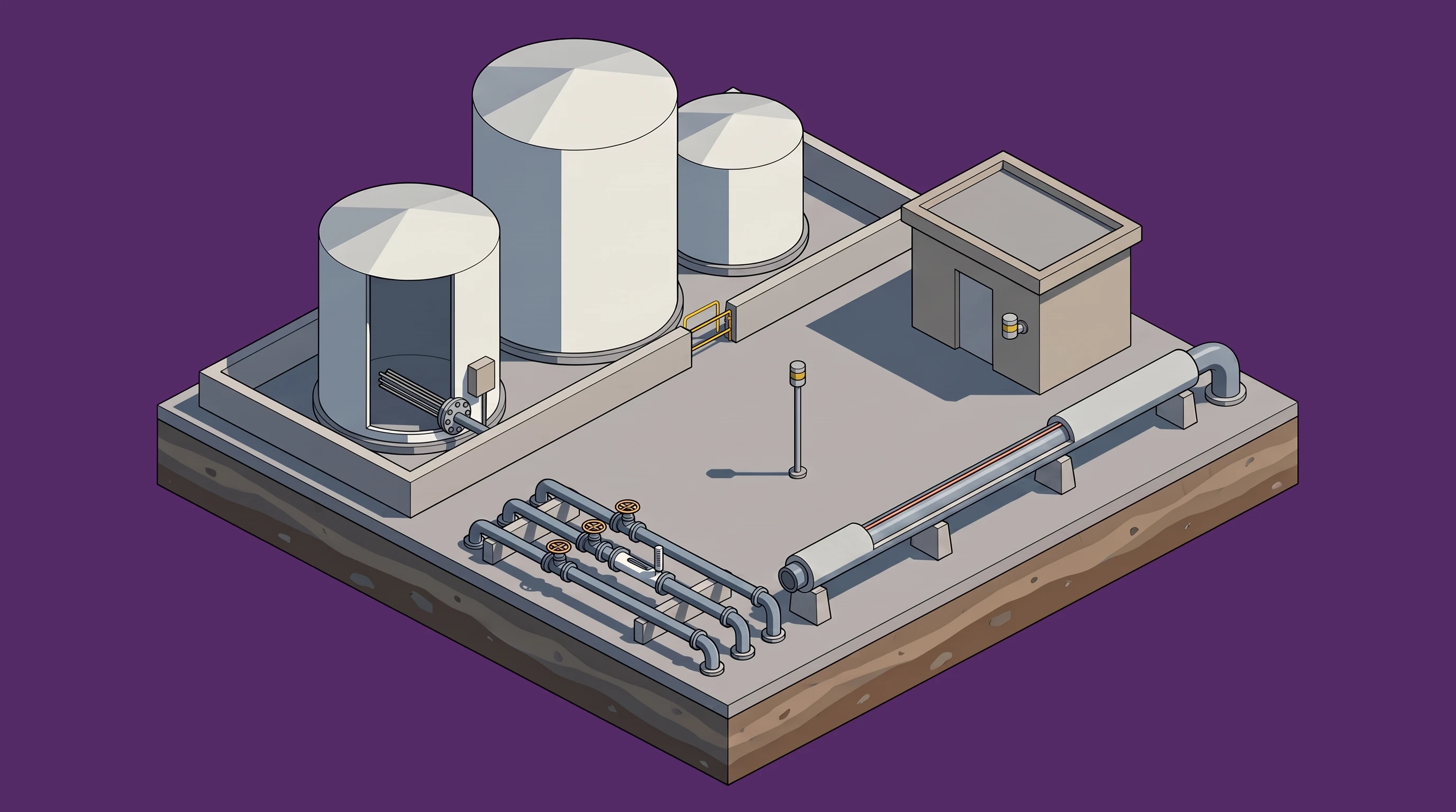 Tank Farm & Unloading — annotated application scene