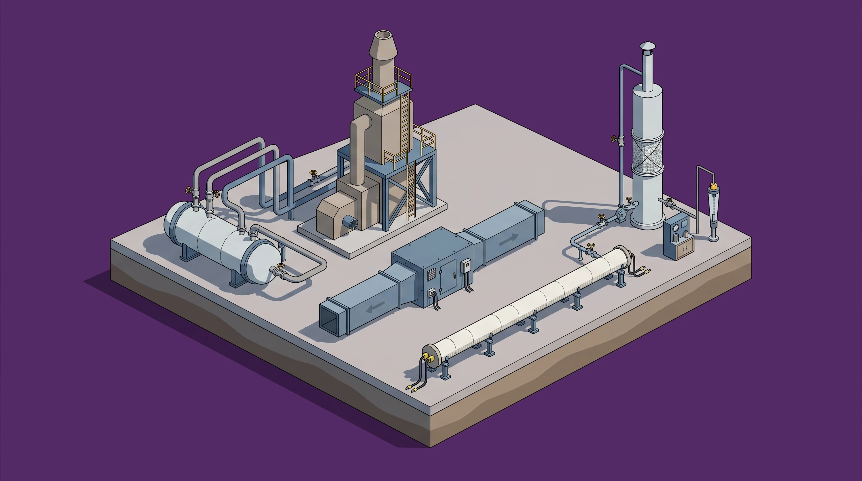 Thermal Fluid & Plant Utilities — annotated application scene