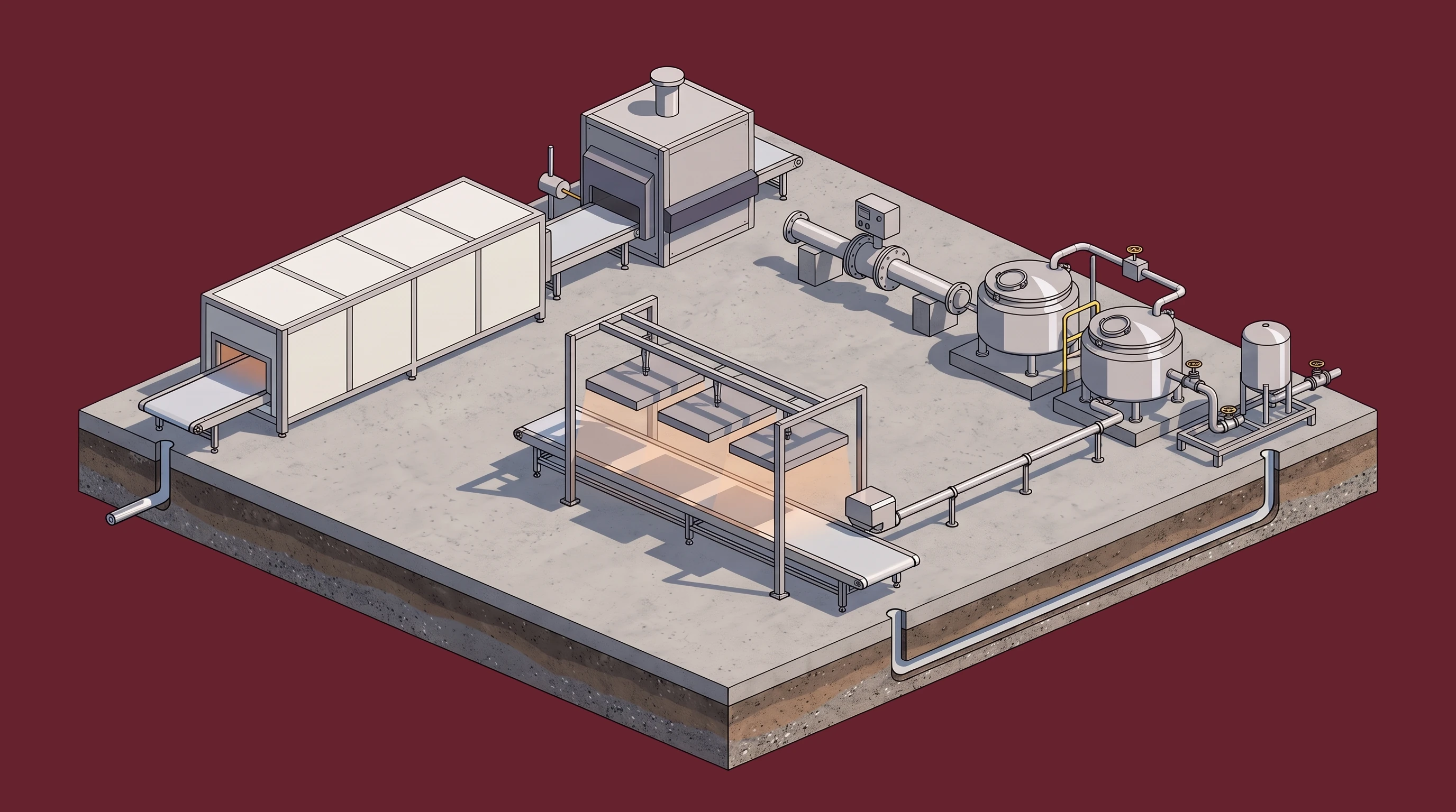 Cooking & Baking Line — annotated application scene