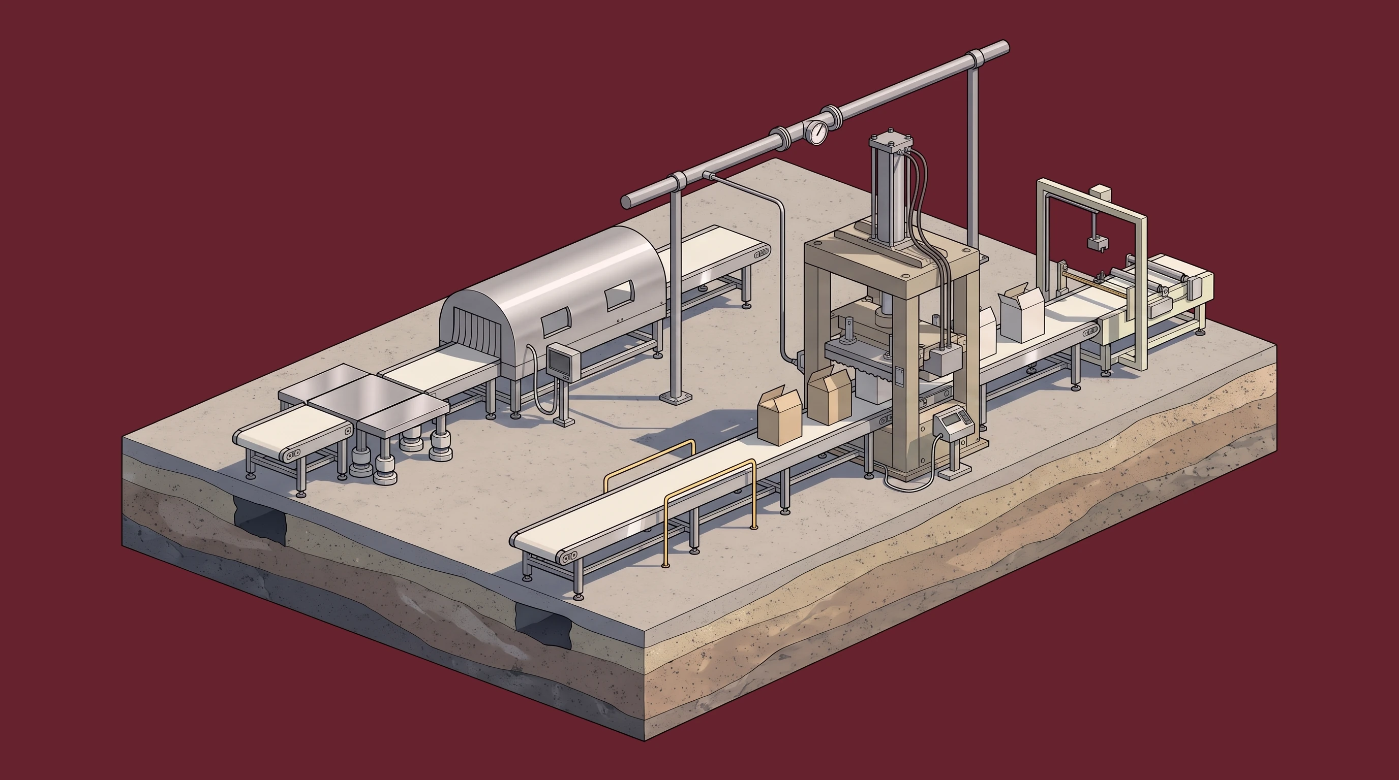 Packaging Line — annotated application scene