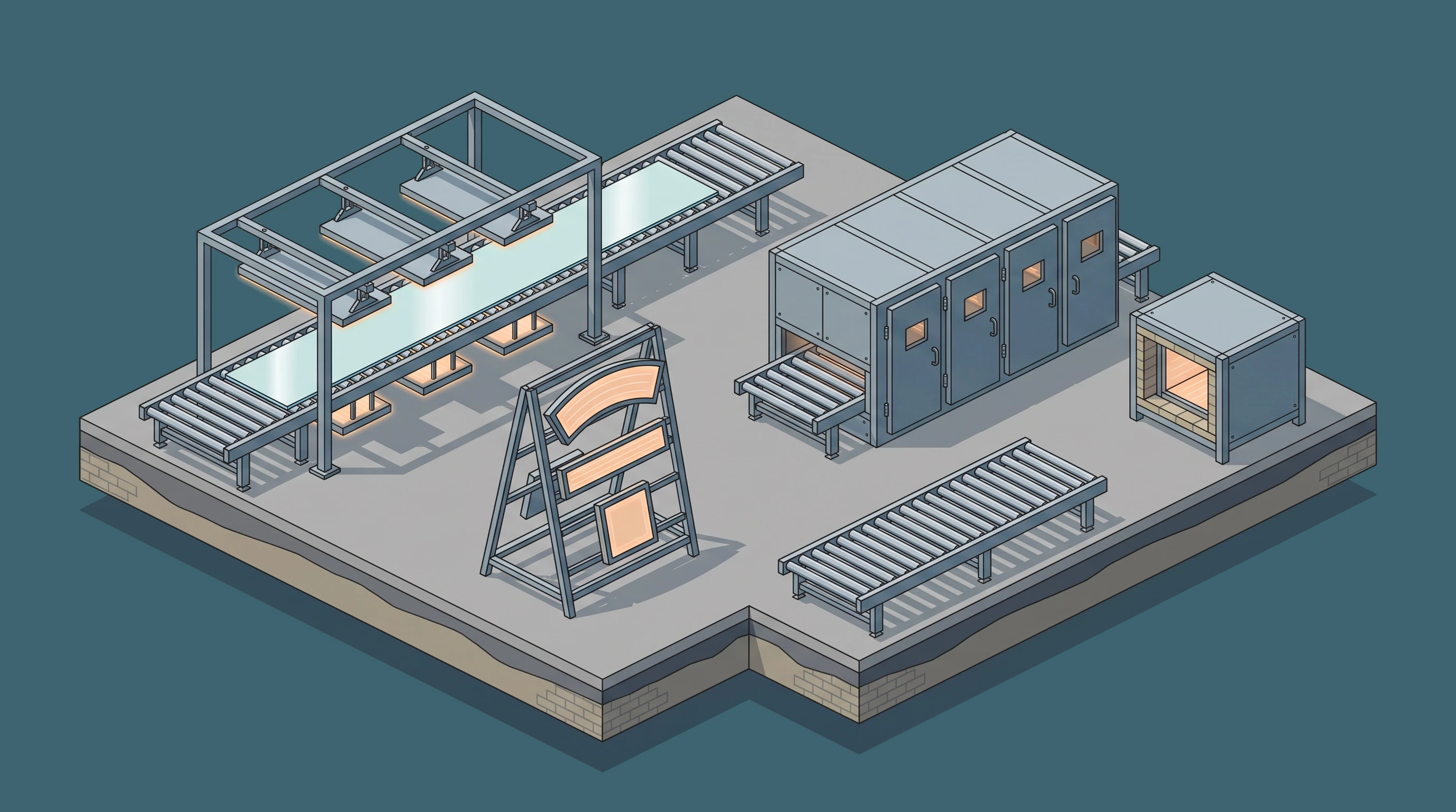 Infrared Panel Heating — annotated application scene