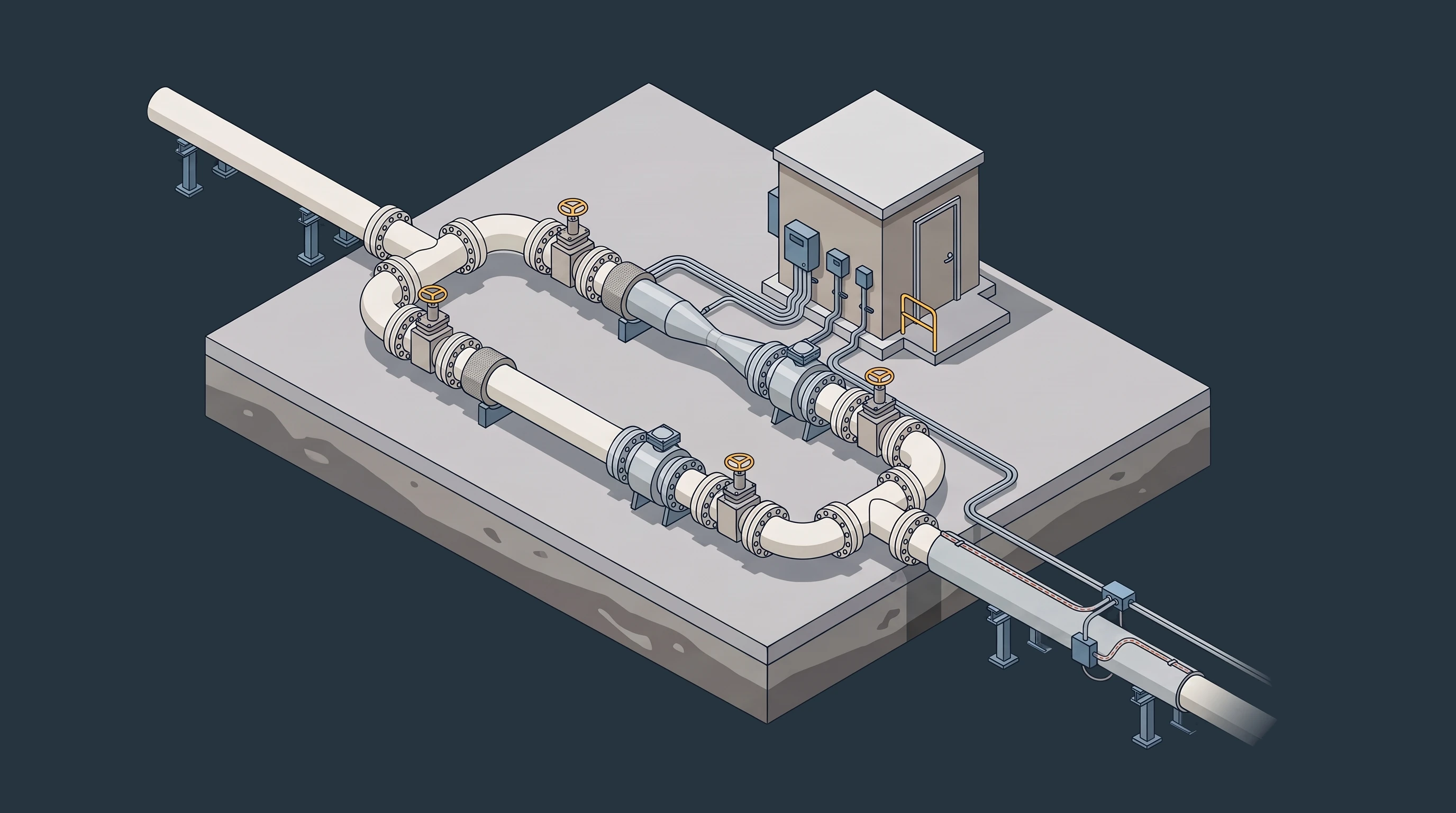 Pipeline & Custody Transfer — annotated application scene