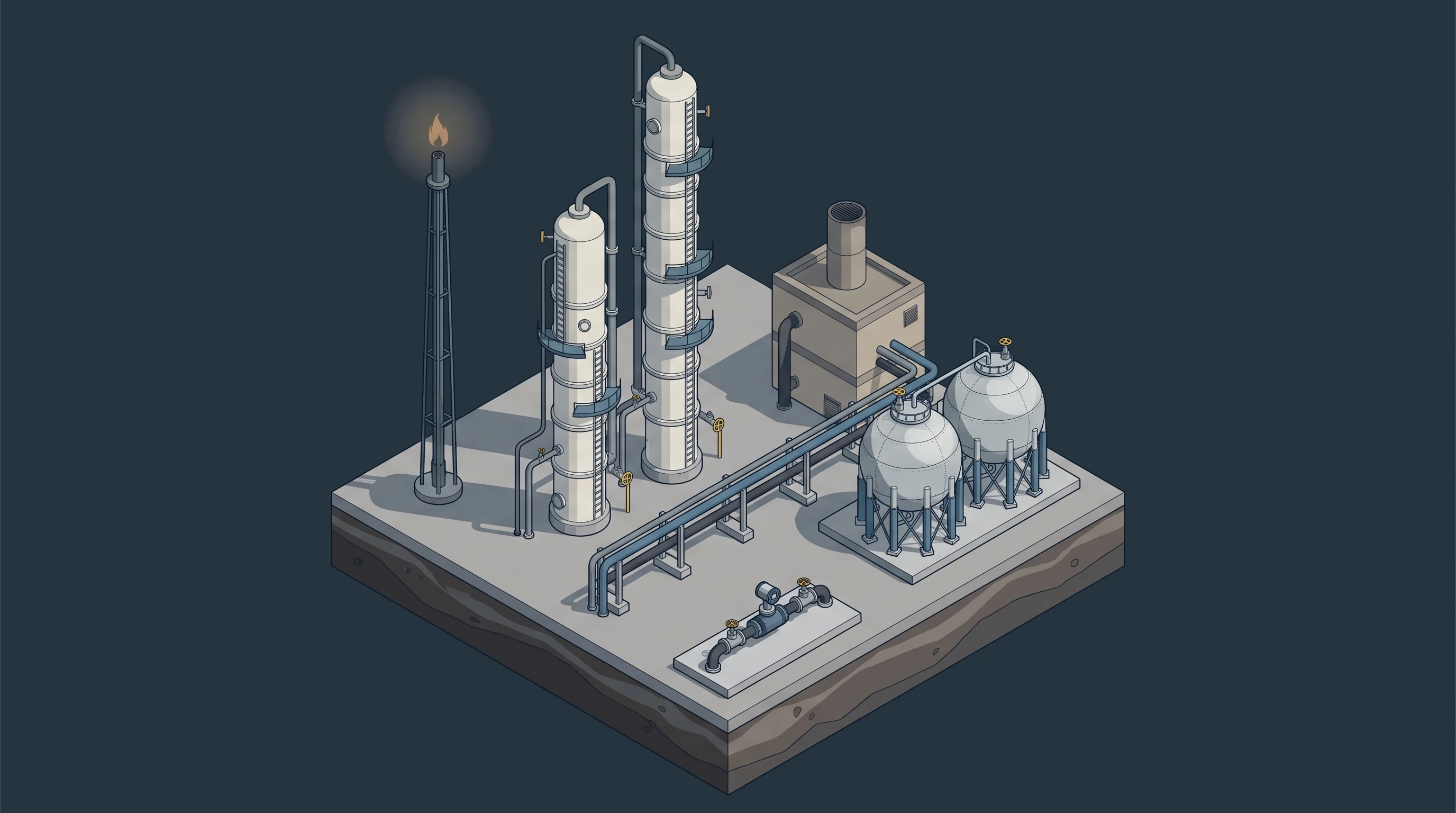 Refinery & Process Unit — annotated application scene