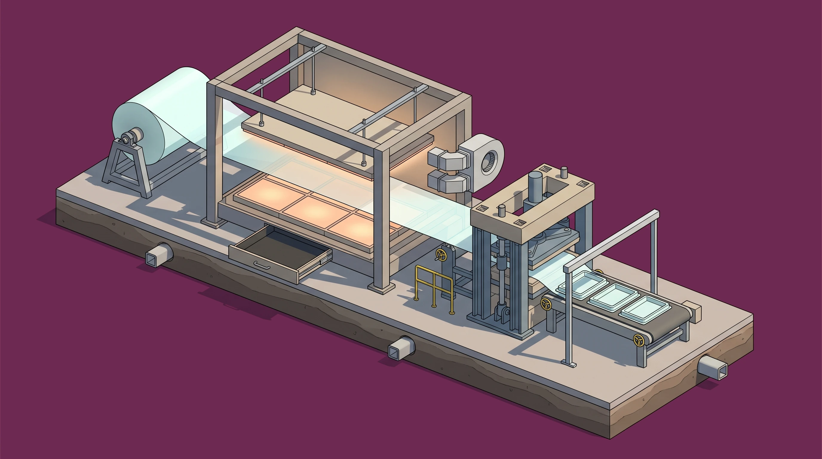 Thermoforming — annotated application scene