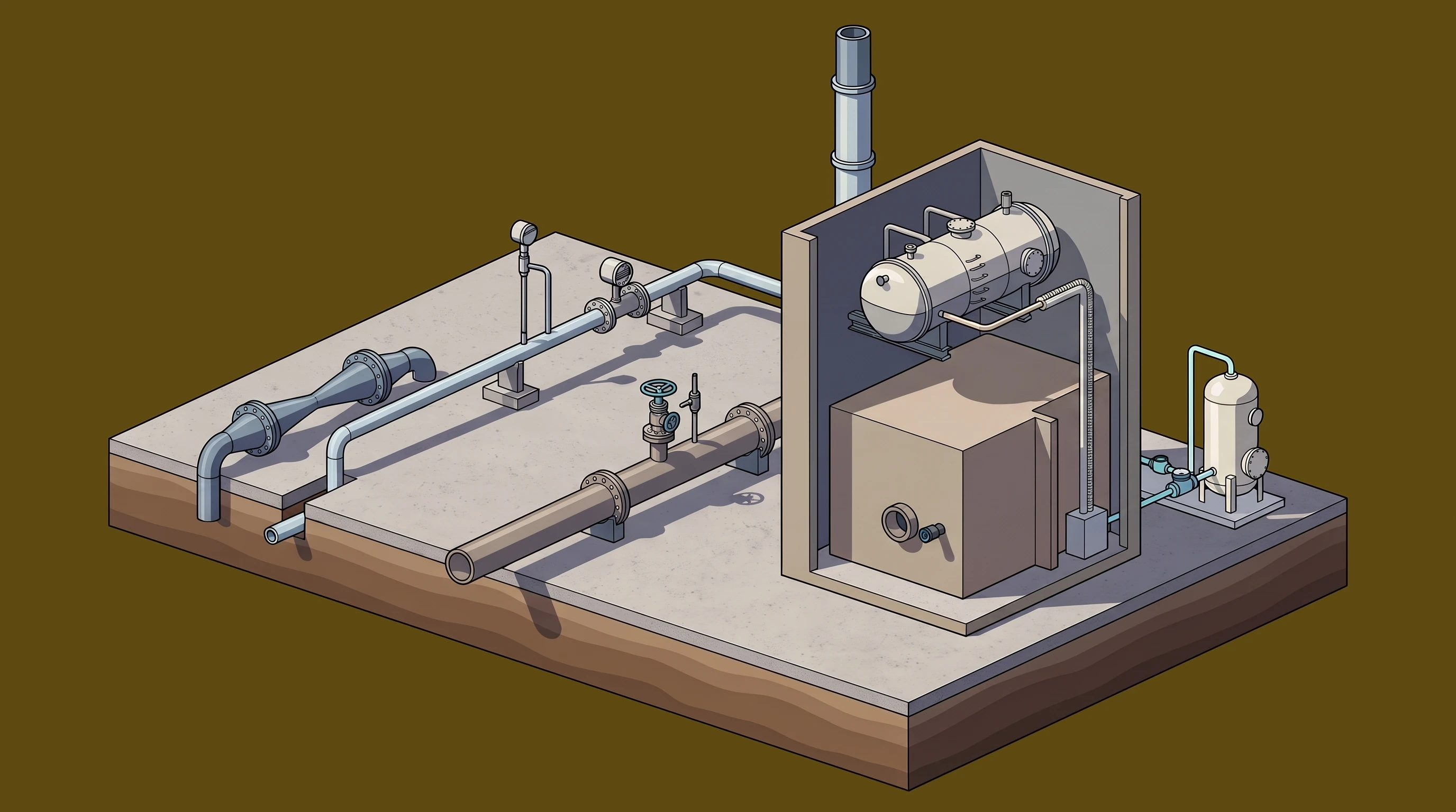 Boiler & Steam Side — annotated application scene