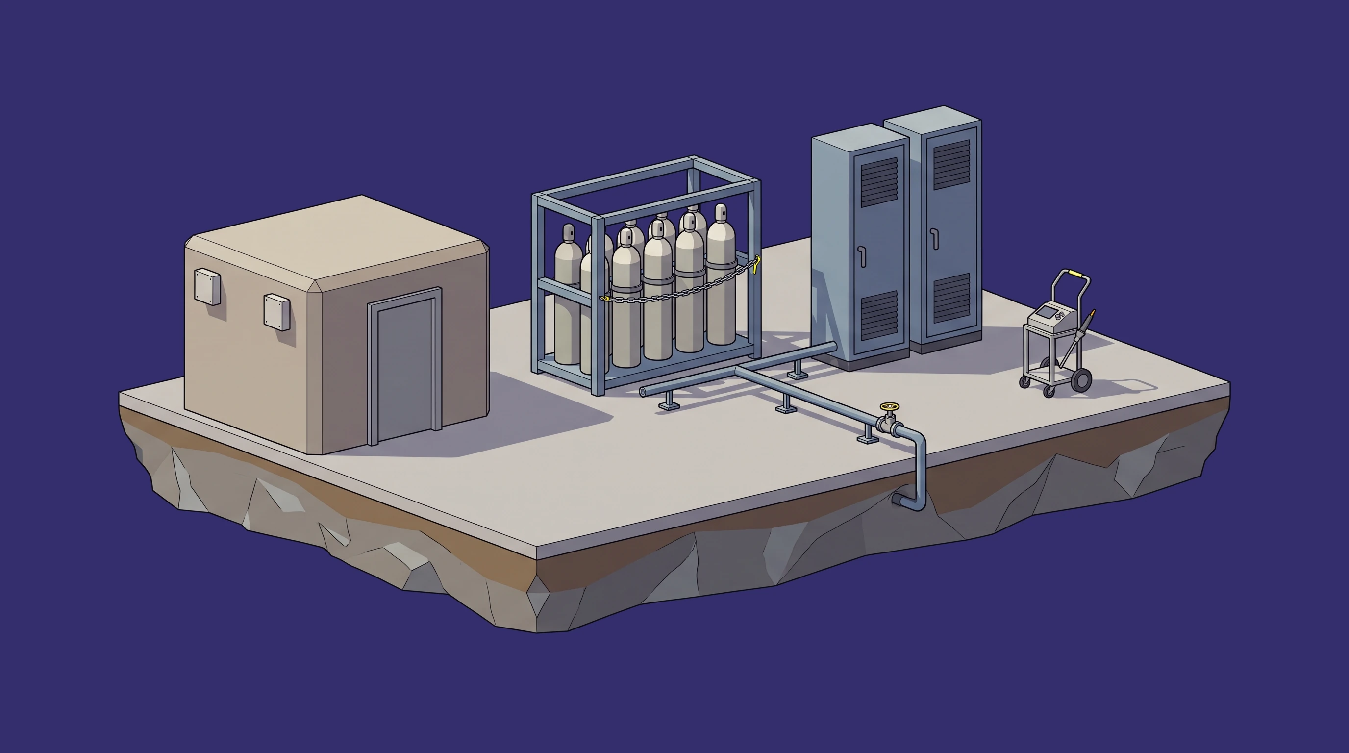 Specialty Gases & Fab Gas Detection — annotated application scene