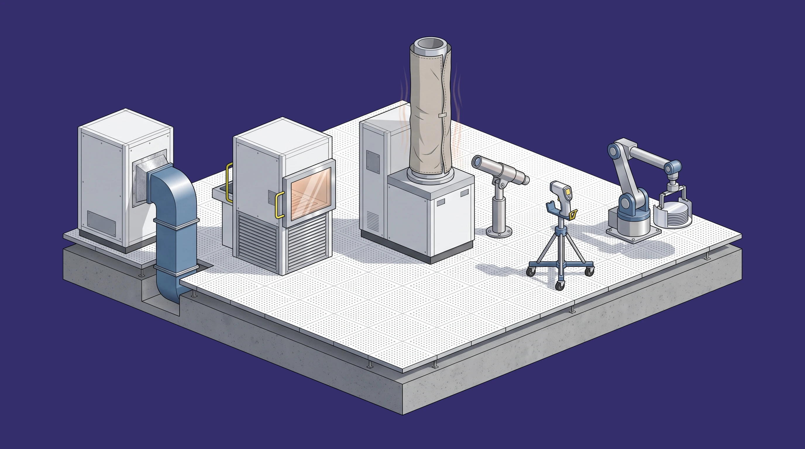 Cleanroom Process Bay & OEM Tools — annotated application scene