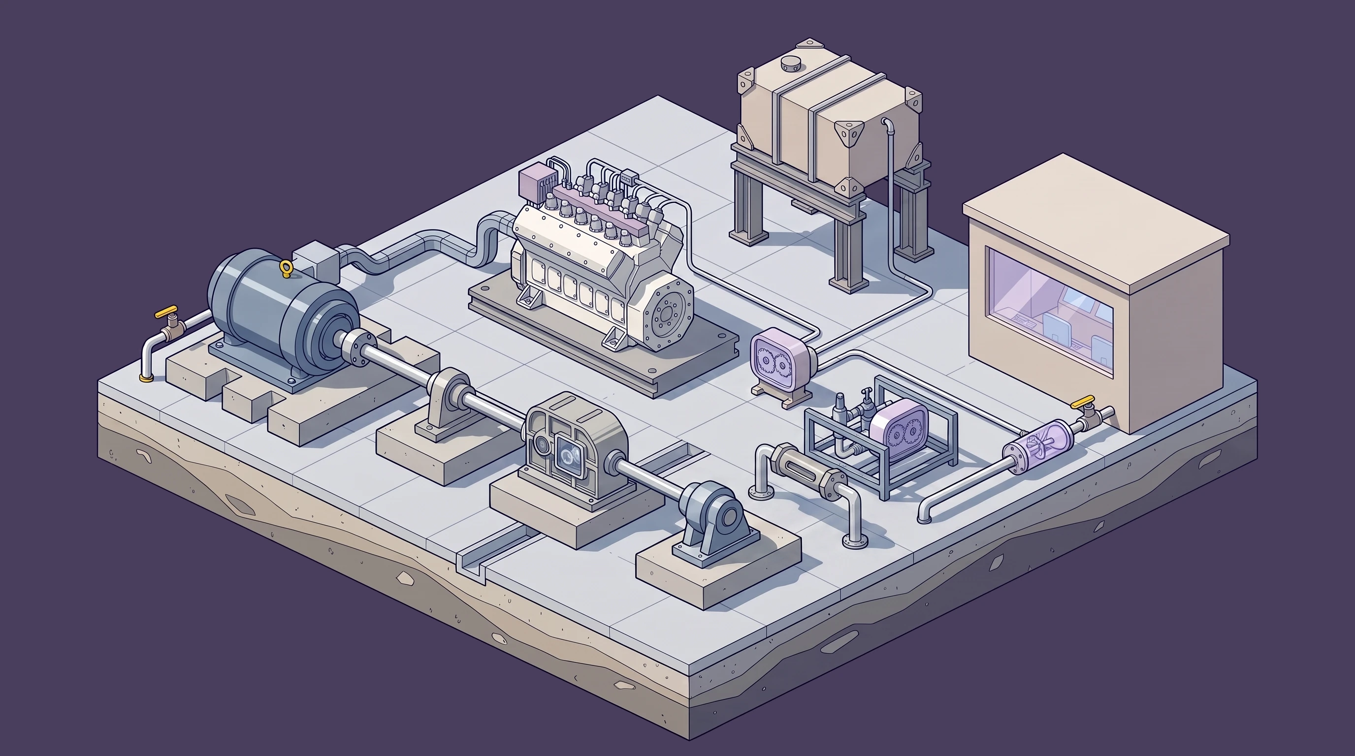 Engine & Drivetrain Test Cell — annotated application scene