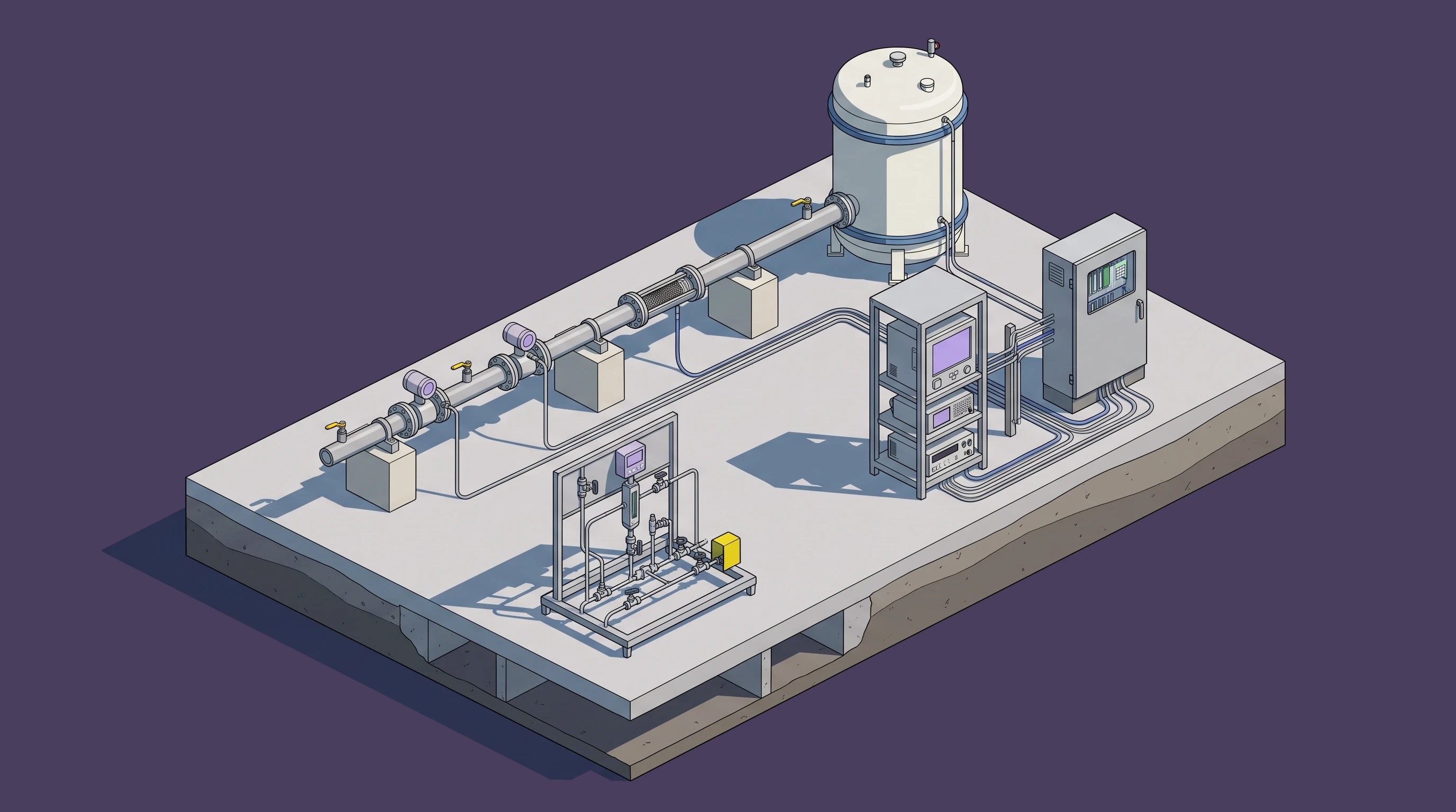 Flow-Calibration Lab — annotated application scene
