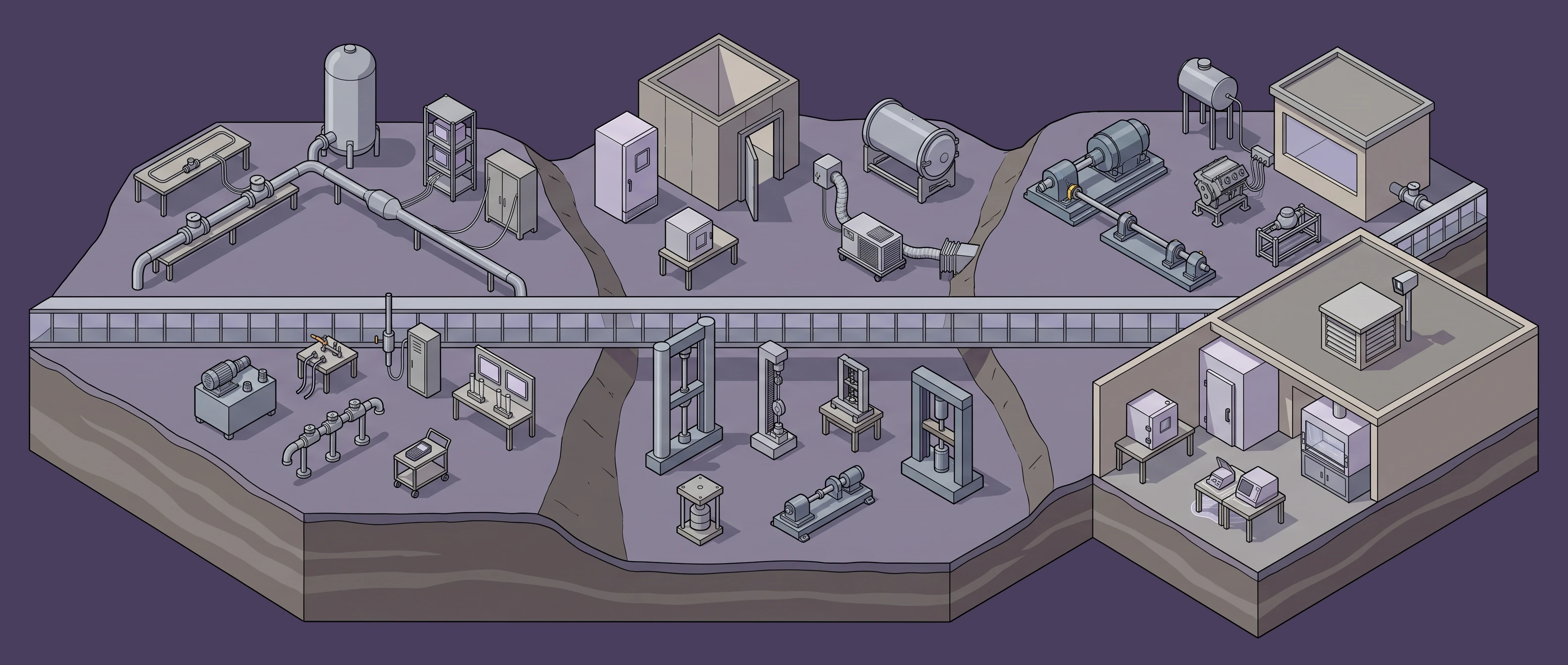 Test & Measurement — flow-calibration lab to university & research labs panorama