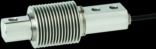 WIKA-ST F3203 bending beam load cell &mdash; stainless beam element with a hermetically welded bellows sealing the strain bridge.