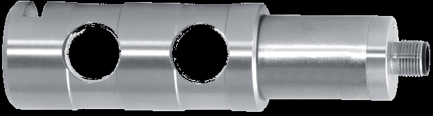 WIKA-ST / tecsis F5301 load pin &mdash; a strain-gauged stainless clevis/sheave pin that replaces an existing pin to measure the load through hardware already in the load path.