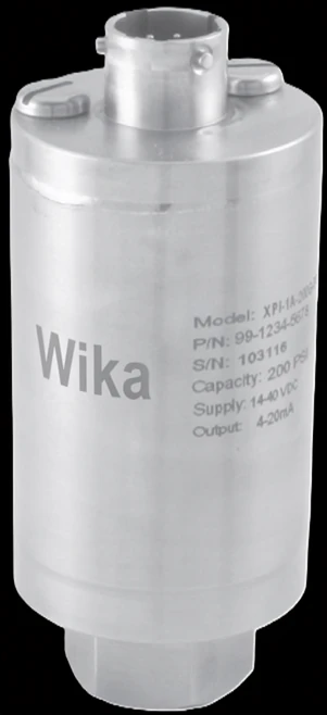 WIKA Sensor Technology Pressure Transducers XPIL Low-Pressure